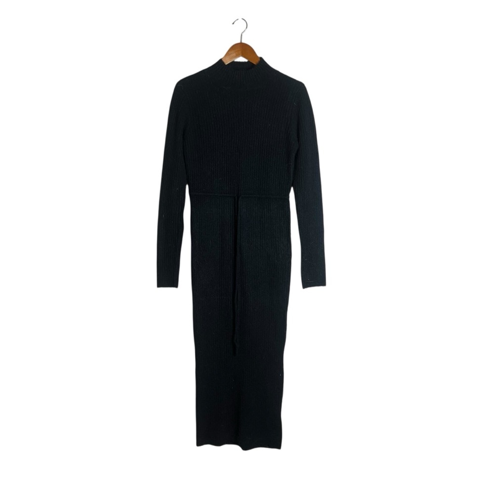 Boohoo black knit sweater dress. Size small